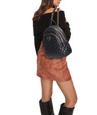 GUESS GIULLY Rucsac matlasat cu 2 compartimente BLACK - Genți femei - 4