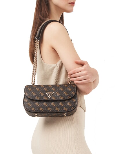 ECO ERICA Geantă de umăr/încrucișată maro - Genți femei