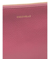 COCCINELLE BEST CROSSBODY Geanta mini din piele pulpă roz - Genți femei - 3