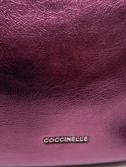 PRISCILLA PEPIT Geanta mica din piele sidefata pulpă roz - Genți femei