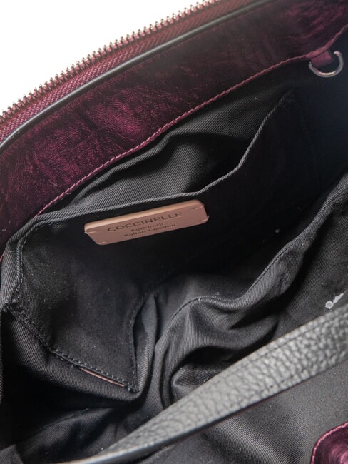 PRISCILLA PEPIT Geanta mica din piele sidefata pulpă roz - Genți femei