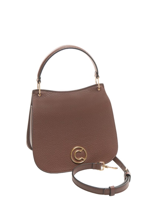 LEILANI Geanta de mana din piele cu bareta de umar roşcovă - Genți femei