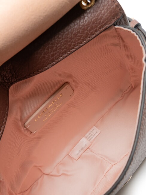 LEILANI Geanta de mana din piele cu bareta de umar roşcovă - Genți femei