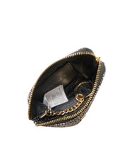 BORBONESE CLASSICA Husa pentru monede cu breloc OP / NATURAL / NEGRU - Portchei - 2