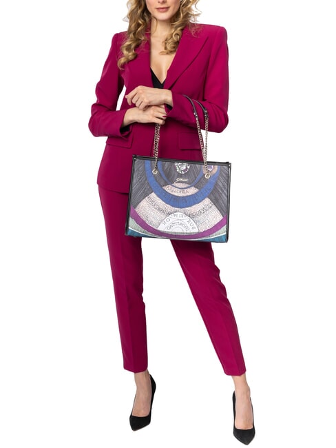 PLANETARIUM Geantă de umăr cu mâner cu lanț noapte/negru - Genți femei