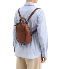 THE BRIDGE DOMITILLA Rucsac din piele BROWN - Genți femei - 4