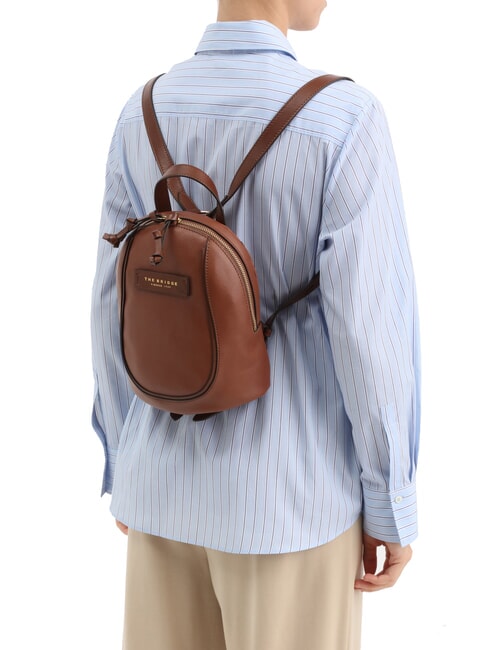 DOMITILLA Rucsac din piele Negru de aur - Genți femei