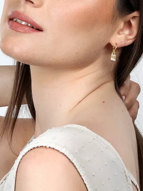 TALISMANI  Cercei cu cristale aur - Cercei