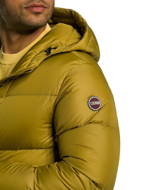 E CONCRETE Jacheta de puf cu gluga lemn dulce - Jachete pentru bărbați