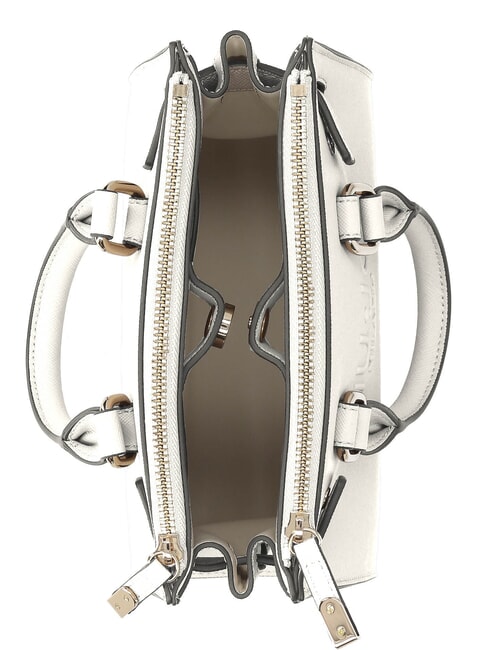 HALONA Geantă tote mică realizată manual aproape alb - Genți femei