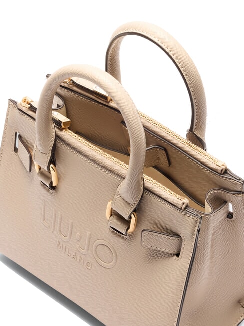 HALONA Geantă tote mică realizată manual NEUTRU - Genți femei