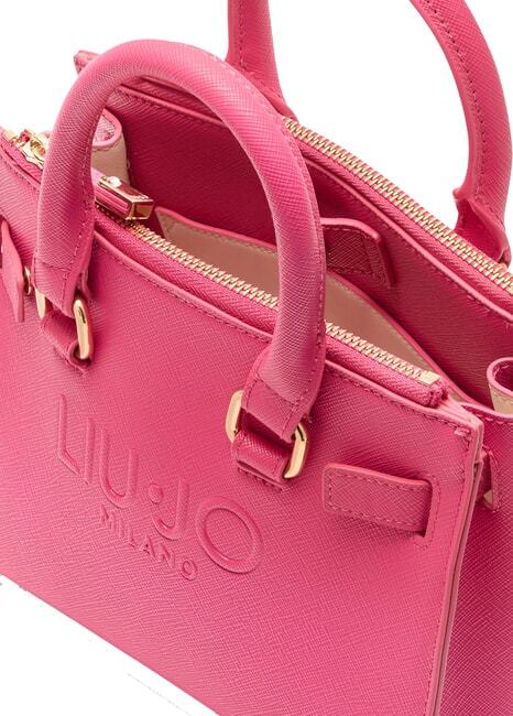 HALONA Geantă tote mică realizată manual roz închis - Genți femei