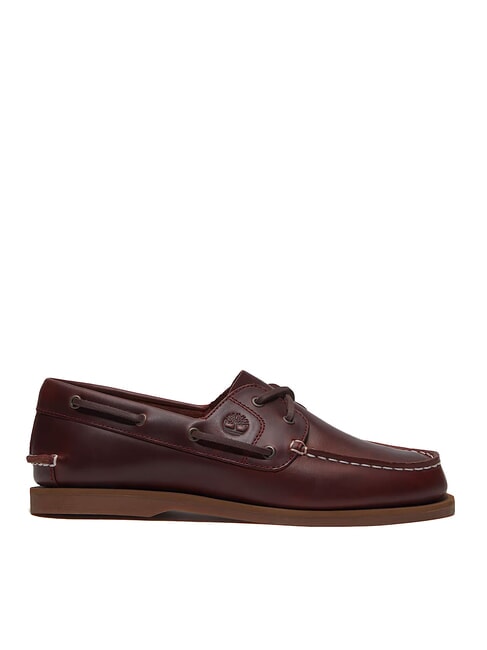 CLASSIC BOAT  Pantofi de barca din piele burgundy fullgrain - Pantofi femei