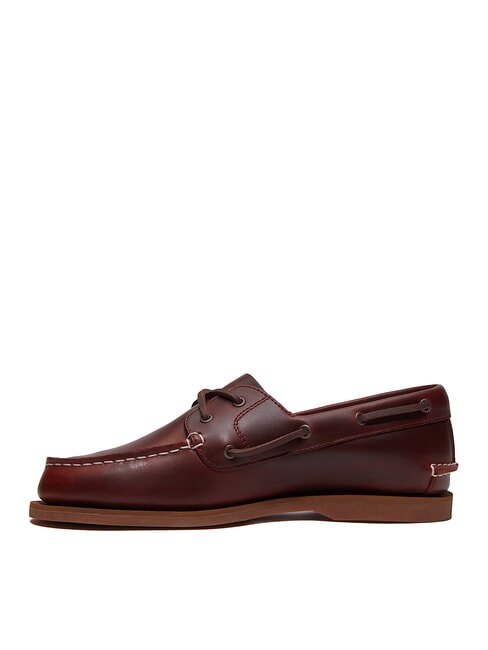 CLASSIC BOAT  Pantofi de barca din piele burgundy fullgrain - Pantofi femei