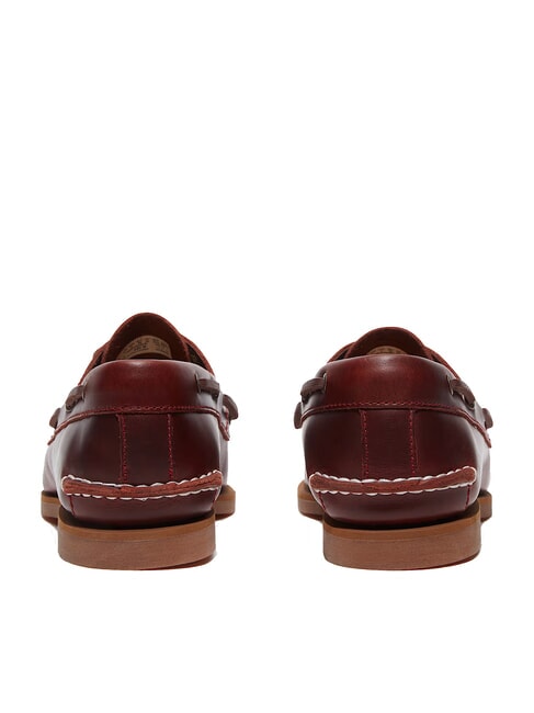 CLASSIC BOAT  Pantofi de barca din piele burgundy fullgrain - Pantofi femei