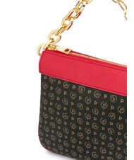 POLLINI HERITAGE CLASSIC Geanta de umar cu curea de umar lac negru - Genți femei - 4