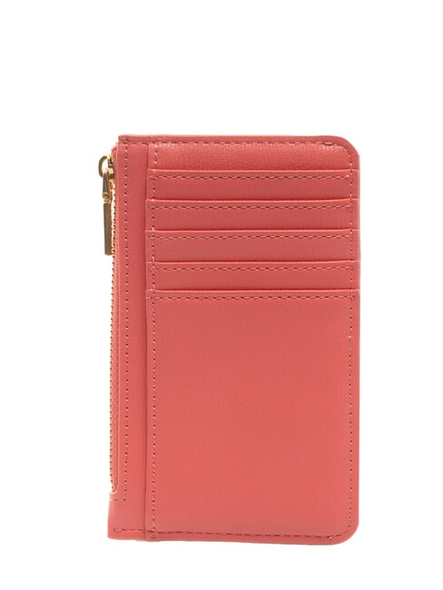 METALLIC LOGO Suport plat pentru carduri cu portmonee coral - Portofele femei