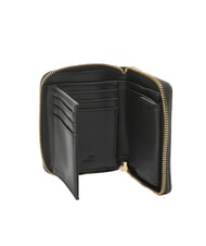 LOVE MOSCHINO METALLIC LOGO Portofel mediu cu fermoar negru - Portofele femei - 2