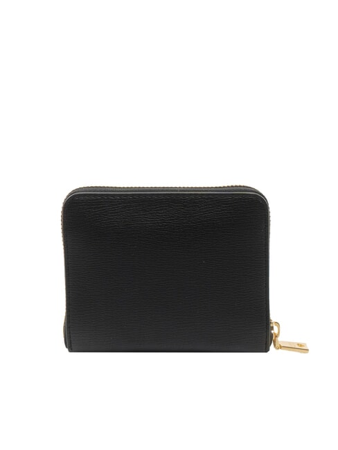 METALLIC LOGO Portofel mediu cu fermoar negru - Portofele femei