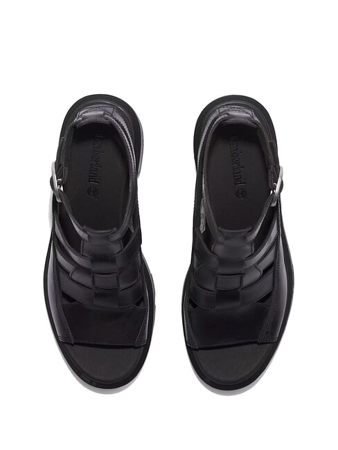 ALLINGTON Sandale înalte de pescar negru plin de cereale - Pantofi femei