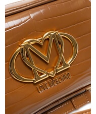 LOVE MOSCHINO CROCO PRINTED Geanta de umar pentru camera cămilă2 - Genți femei - 3