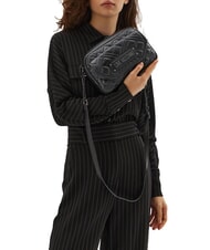 LOVE MOSCHINO QUILTED  Mini geantă pentru cameră cu curea de umăr negru - Genți femei - 4