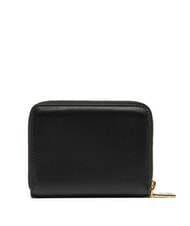 LOVE MOSCHINO GOLDEN HEART Portofel mediu cu fermoar negru - Portofele femei - 3
