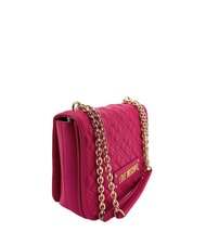 LOVE MOSCHINO QUILTED GOLD CHAIN Geantă de umăr/încrucișată magenta - Genți femei - 2