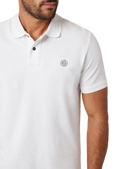 WASHED  Tricou polo cu maneca scurta alb purpuriu - maiou Polo