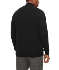 GUESS DARREL Cardigan cu fermoar complet pe g&acirc;t jetbla - Pulovere pentru bărbați - 2