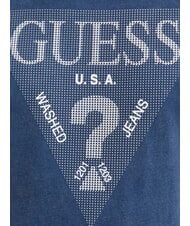 GUESS TRIANGLE Tricou din bumbac cu imprimeu fanion albastru - tricou - 4