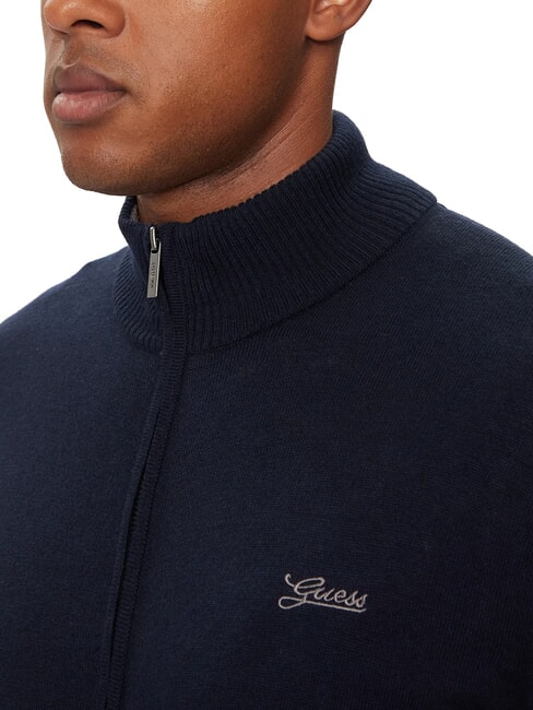 DARREL Cardigan cu fermoar complet pe g&acirc;t smartblue - Pulovere pentru bărbați