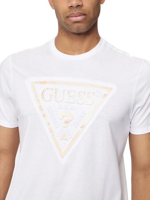 PATCHWORK Tricou imprimat alb purpuriu - tricou