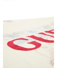 GUESS WORLD STAMPS Tricou din bumbac alb perlat multi - tricou - 5