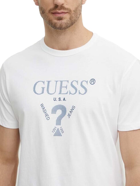 TRIANGLE Tricou din bumbac cu imprimeu alb purpuriu - tricou