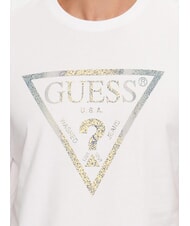 GUESS TRIANGLE Tricou cu maxi imprimeu alb purpuriu - tricou - 3
