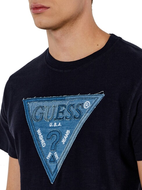 TRIANGLE Tricou cu plasture maxi logo jetbla - tricou