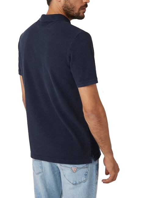 WASHED  Tricou polo cu maneca scurta smartblue - maiou Polo