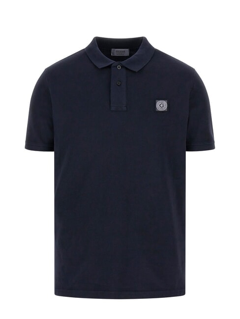 WASHED  Tricou polo cu maneca scurta smartblue - maiou Polo