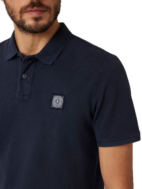 WASHED  Tricou polo cu maneca scurta smartblue - maiou Polo