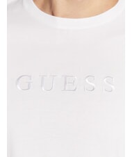 GUESS LOGO EMBROIDERY Tricou din bumbac alb purpuriu - tricou - 3