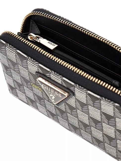 G WAVE  Portofel mediu cu fermoar logo negru - Portofele femei