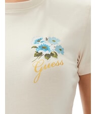 GUESS FLOWERS Tricou stretch fard de obraz de vanilie - tricou - 4