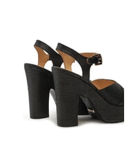 GUESS STARLA Sandale cu pană înaltă BLACK - Pantofi femei - 4