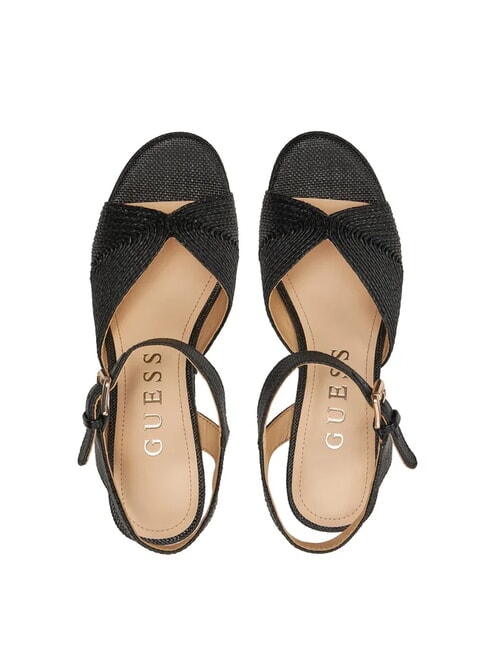 STARLA Sandale cu pană înaltă BLACK - Pantofi femei