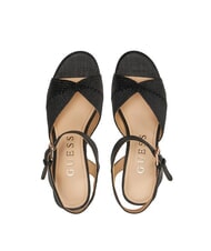 GUESS STARLA Sandale cu pană înaltă BLACK - Pantofi femei - 5