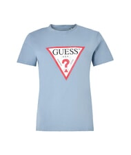 GUESS CLASSIC FIT LOGO Tricou cu logo panglică albastră - tricou - 4