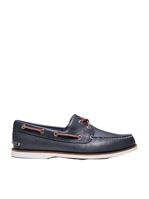 CLASSIC BOAT  Pantofi de barca din piele albastru - Pantofi bărbați
