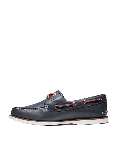 CLASSIC BOAT  Pantofi de barca din piele albastru - Pantofi bărbați