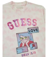 GUESS KIDS Tricou cu model imprimat tie colorant roz - Tricou copil - 3